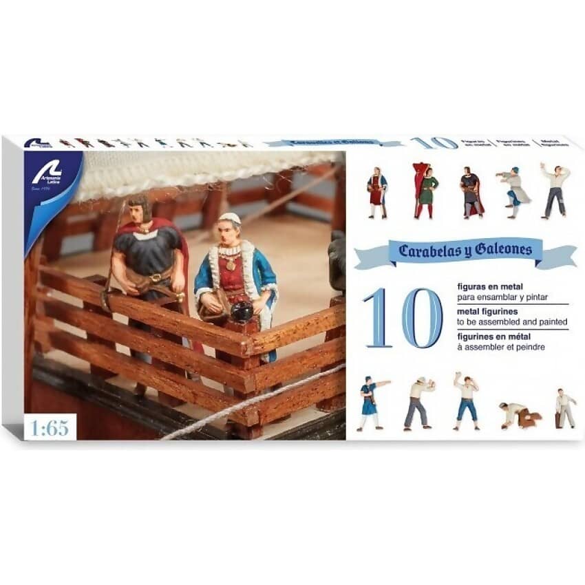 Artesania -  Scale 1/65 Metal Figurines for Santa Maria Caravel (22411F)