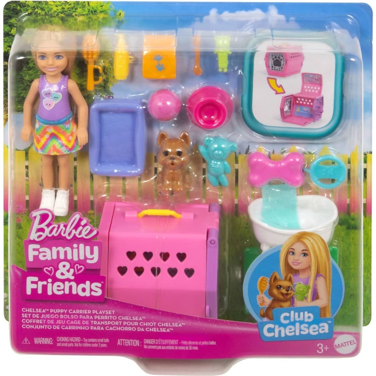 Barbie - Family & Friends Chelsea Puppy Carrier Playset