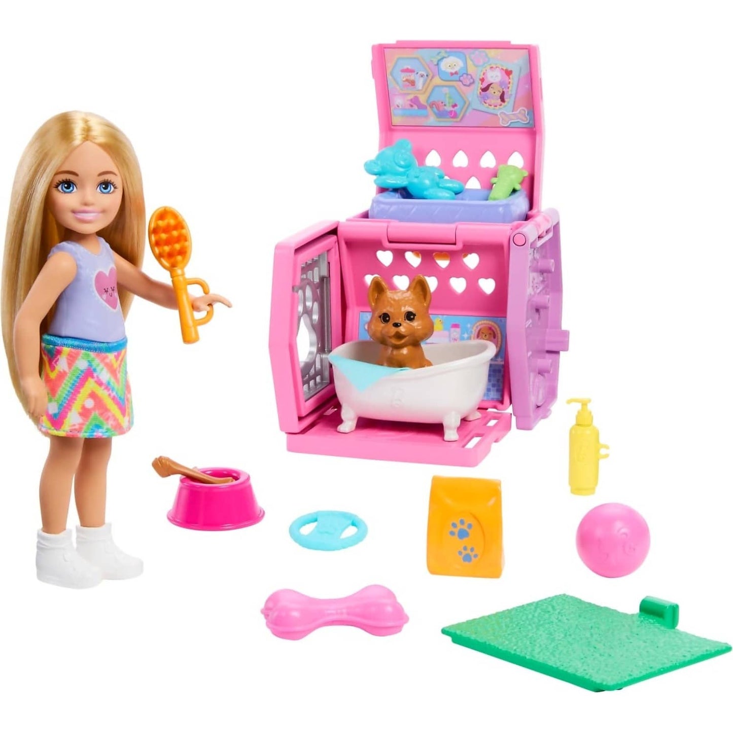 Barbie - Family & Friends Chelsea Puppy Carrier Playset