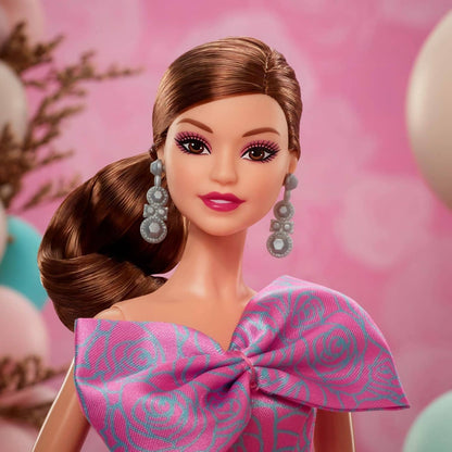 Barbie - Signature Birthday Wishes Doll Collectible Fashion Doll In Satiny Pink Dress