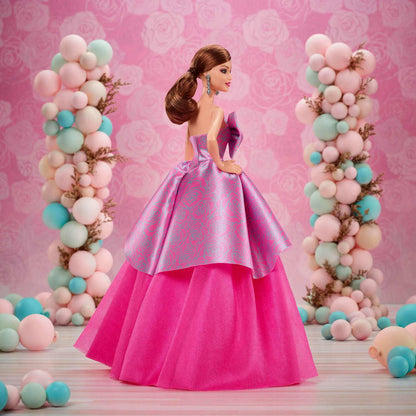 Barbie - Signature Birthday Wishes Doll Collectible Fashion Doll In Satiny Pink Dress