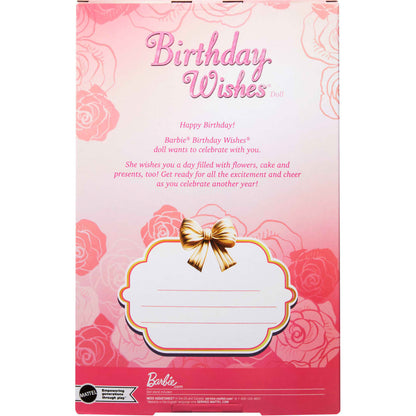 Barbie - Signature Birthday Wishes Doll Collectible Fashion Doll In Satiny Pink Dress