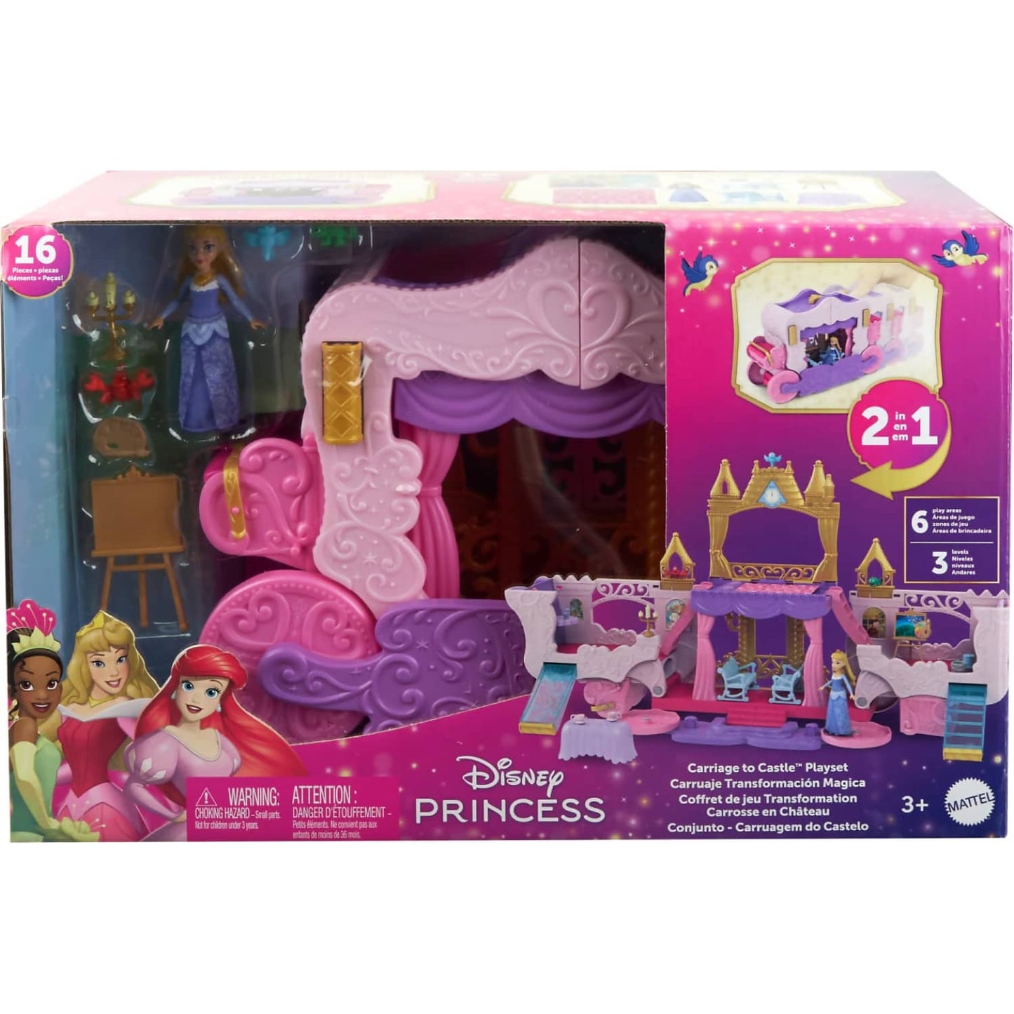 Disney -  Princess - Carriage To Castle Playset