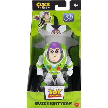 Disney -  Pixar - Click Figs Buzz Lightyear Toy Story Small Movie Toy With Pop Up Action Move
