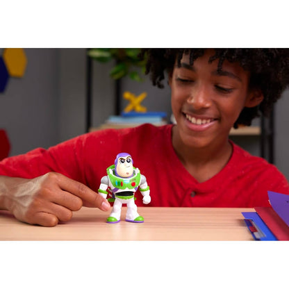 Disney -  Pixar - Click Figs Buzz Lightyear Toy Story Small Movie Toy With Pop Up Action Move