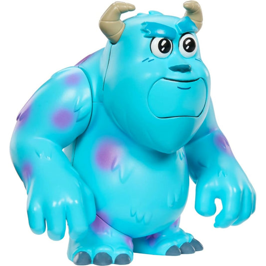 Disney -  Pixar- Click Figs Sulley Monsters Inc James P Sullivan Small Movie Toy With Pop Up Action Move