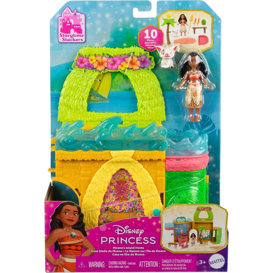 Disney -  Princess - Moana Storytime Stackers Doll House - Mattel