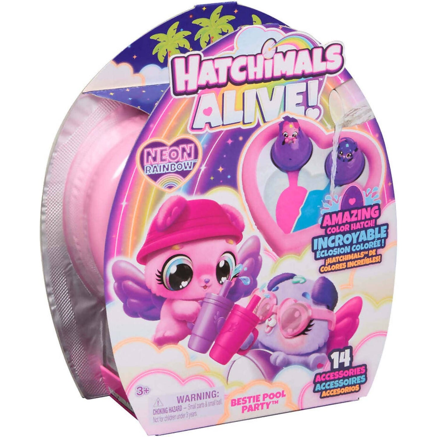 Hatchimals -  Alive! - Neon Rainbow Bestie Pool Party