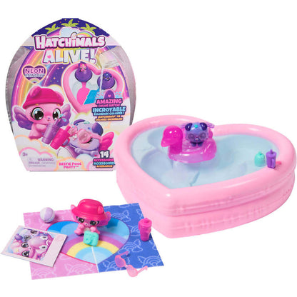 Hatchimals -  Alive! - Neon Rainbow Bestie Pool Party