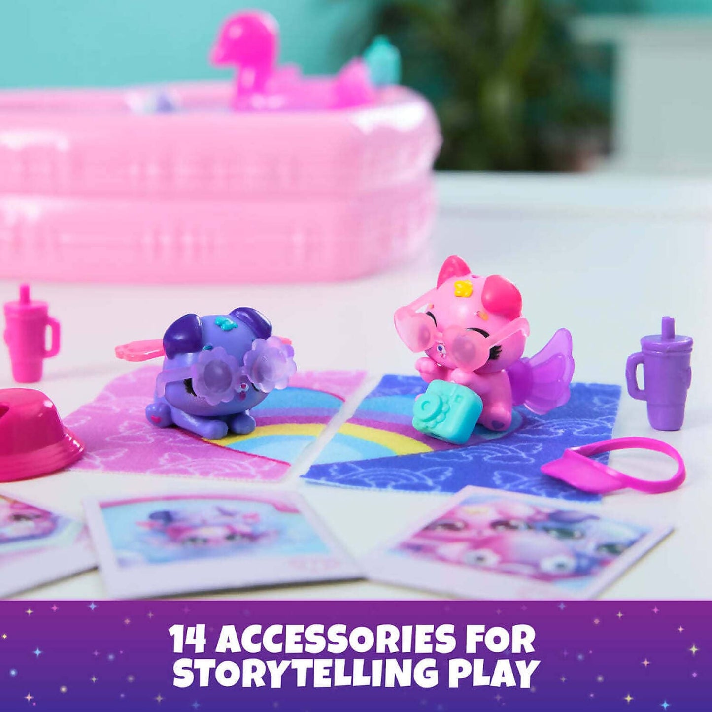 Hatchimals -  Alive! - Neon Rainbow Bestie Pool Party
