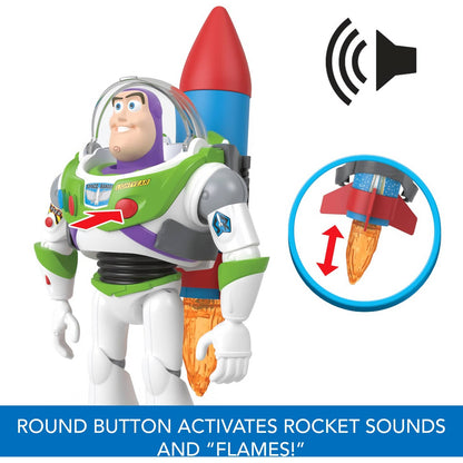 Disney -  Pixar - Toy Story Buzz Lightyear 10-inch Action Figure Toy With Rocket & Sounds - Mattel