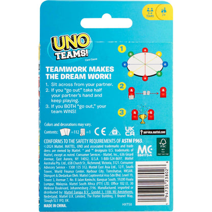 Mattel -  Games - Uno Teams! Card Game