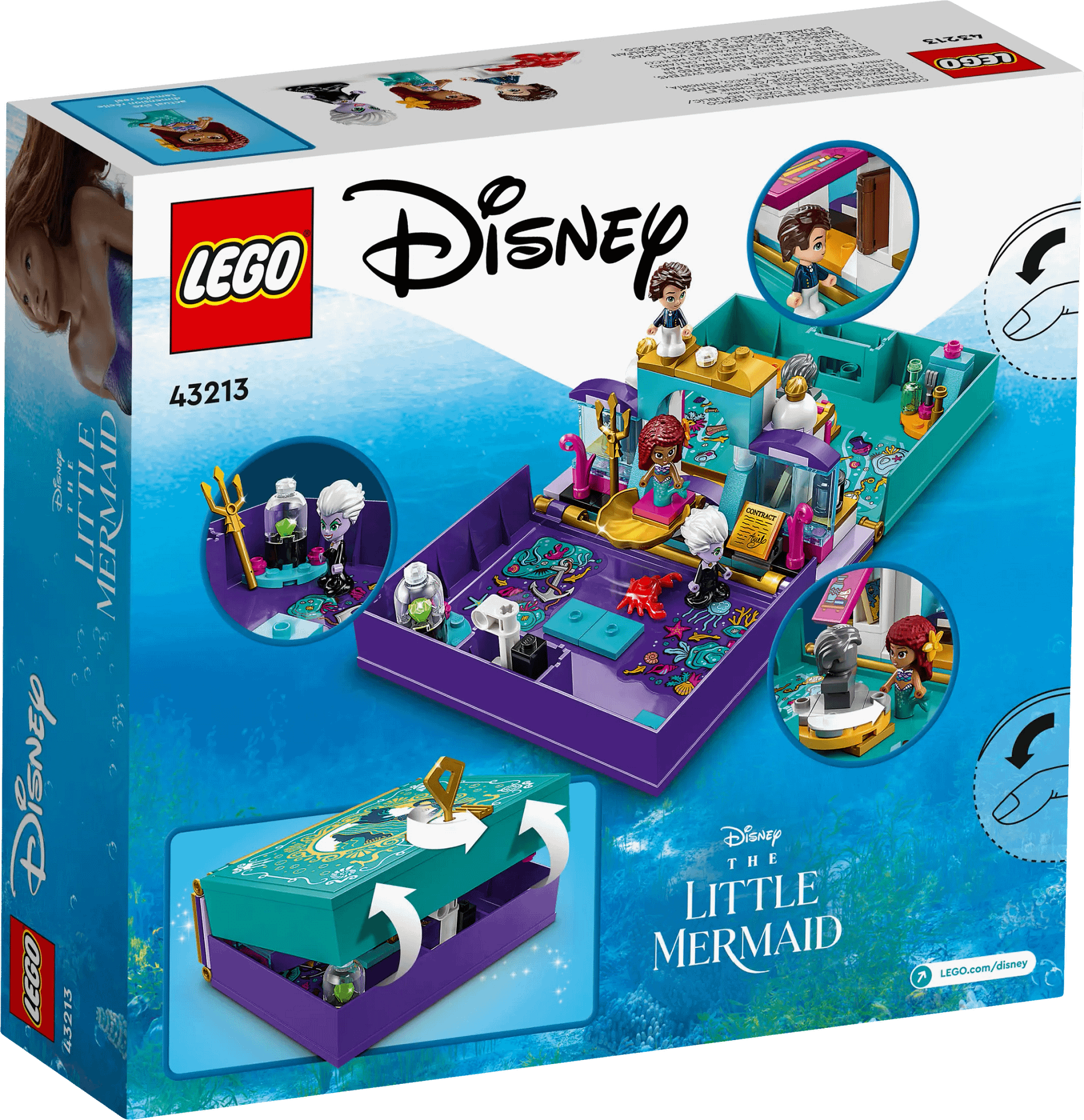 LEGO 43213 The Little Mermaid Story Book - Disney Princess