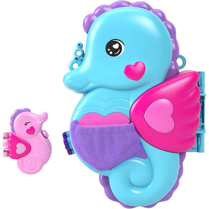 Polly Pocket - Daddy & Me Seahorse Purse Compact Set - Mattel