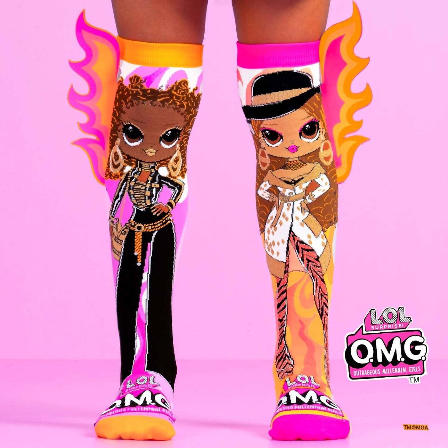 Madmia - L.O.L Surprise Omg Bee The Queen Socks Kids & Adults Age 6y+