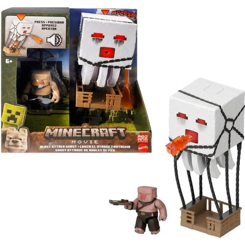 Minecraft -  Movie - Blast Attack Ghast Action Figure Set - Mattel