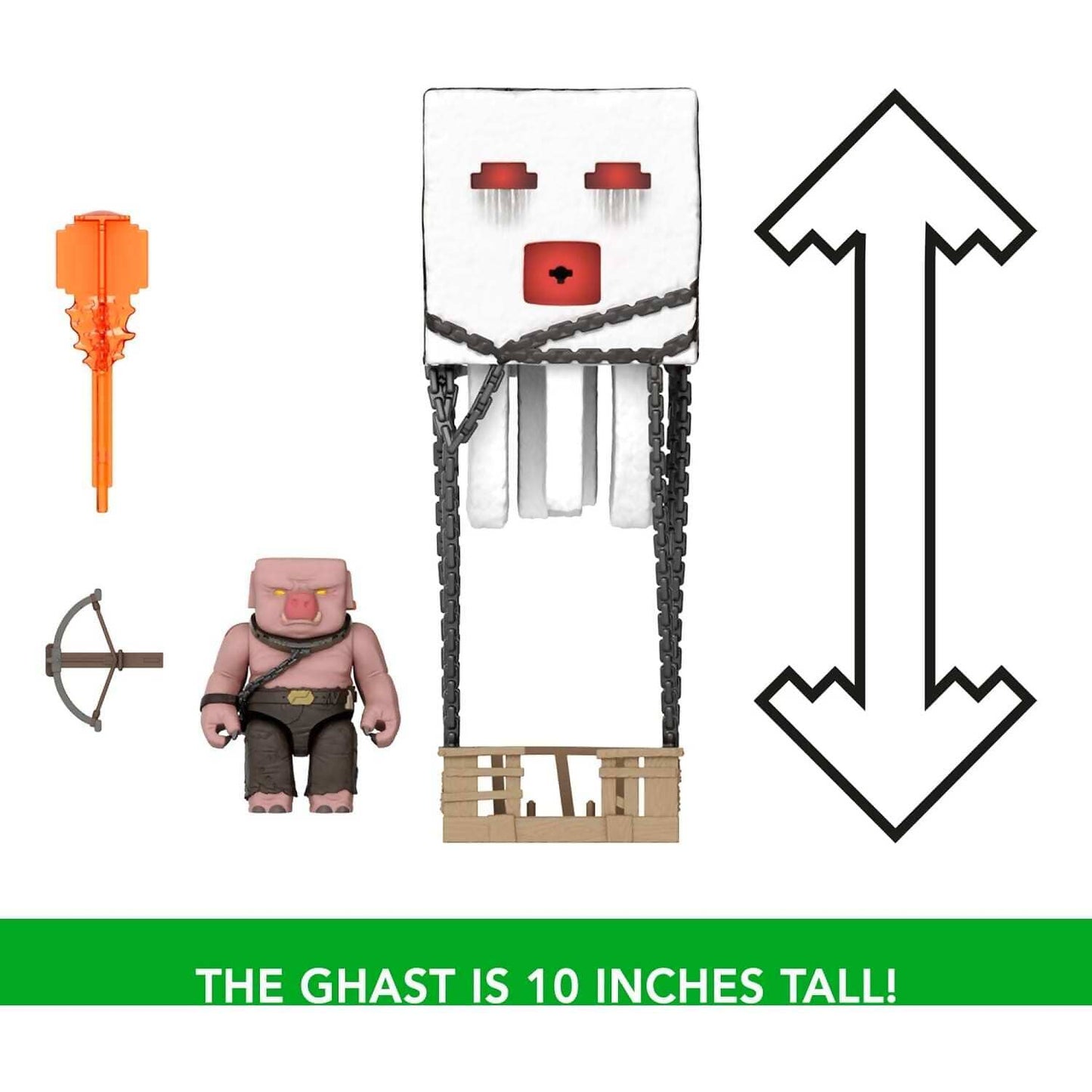 Minecraft -  Movie - Blast Attack Ghast Action Figure Set - Mattel