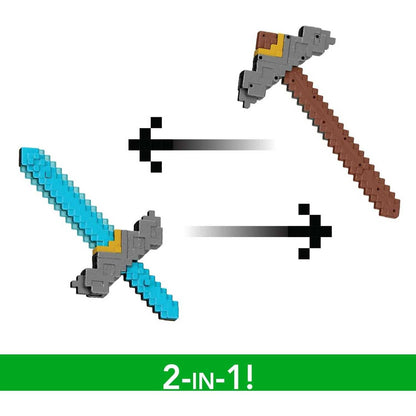 Minecraft -  Movie - Click And Switch Sword And Pickaxe Role-play 2-in-1