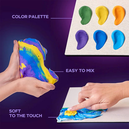 OKTO -  Sensory Art - DIY 3D Painting Creative Set Starry Night 30cm x 40cm