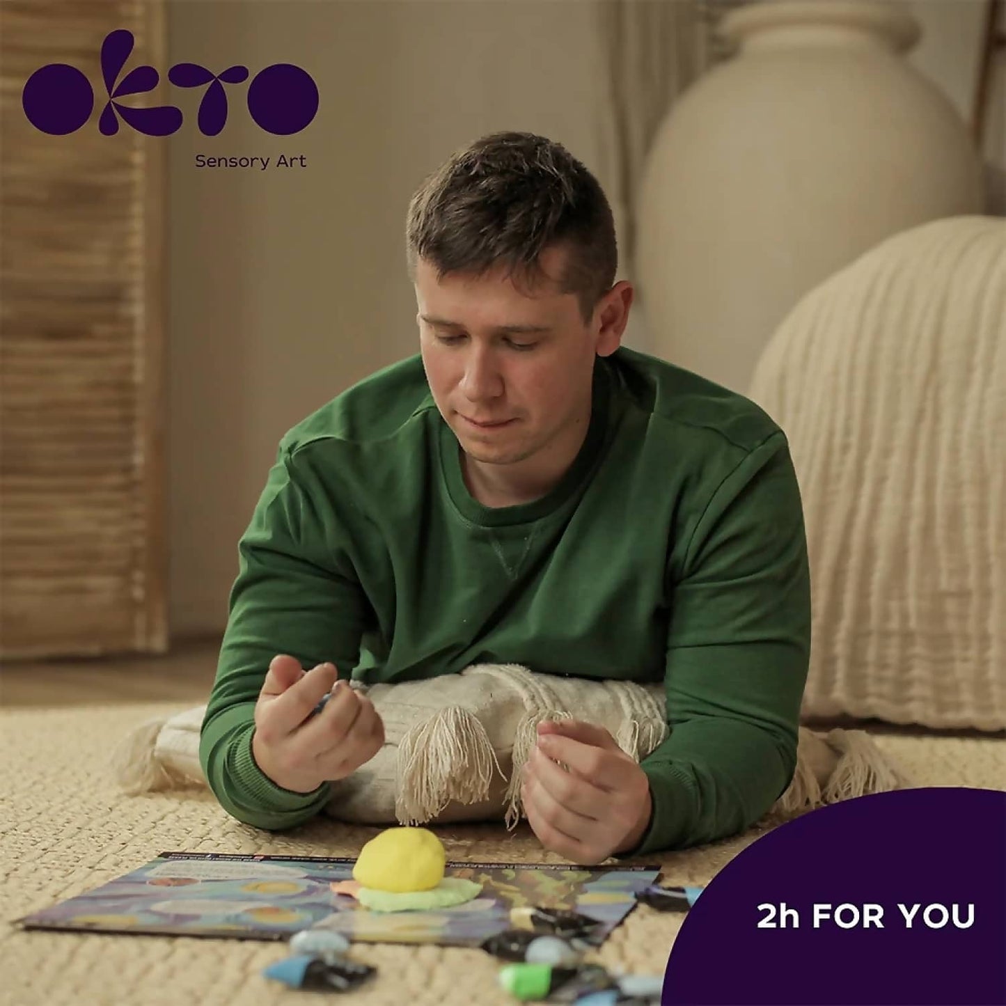 OKTO -  Sensory Art - DIY 3D Painting Creative Set Starry Night 30cm x 40cm