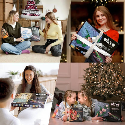 OKTO -  Sensory Art - DIY 3D Painting Creative Set Starry Night 30cm x 40cm