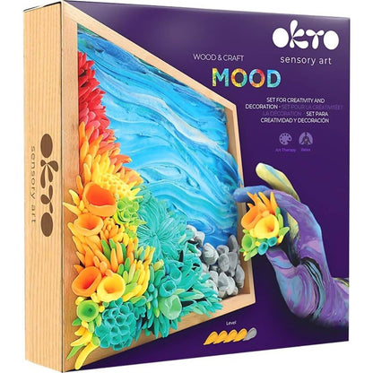 OKTO -  Sensory Art - Wood & Craft DIY 3D Mood: Ocean Calm 21cm x 21cm