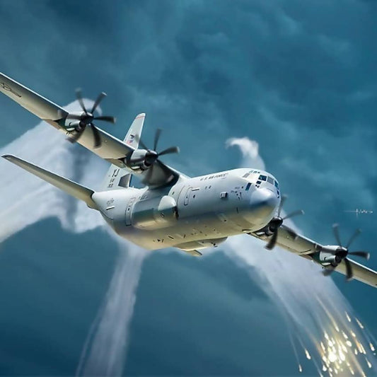 Academy -  Scale 1/144 C-130J-30 Super Hercules w/Aus Decals Plastic Model Kit (12631)