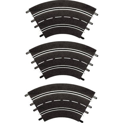 Carrera -  Digital 1:32 Accessories - Curve 1/60° (3) 3 x track pieces - Slot Car Track Accessories also Suits 1:24 & Evolution