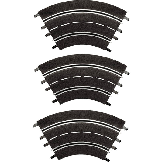 Carrera -  Digital 1:32 Accessories - Curve 1/60° (3) 3 x track pieces - Slot Car Track Accessories also Suits 1:24 & Evolution