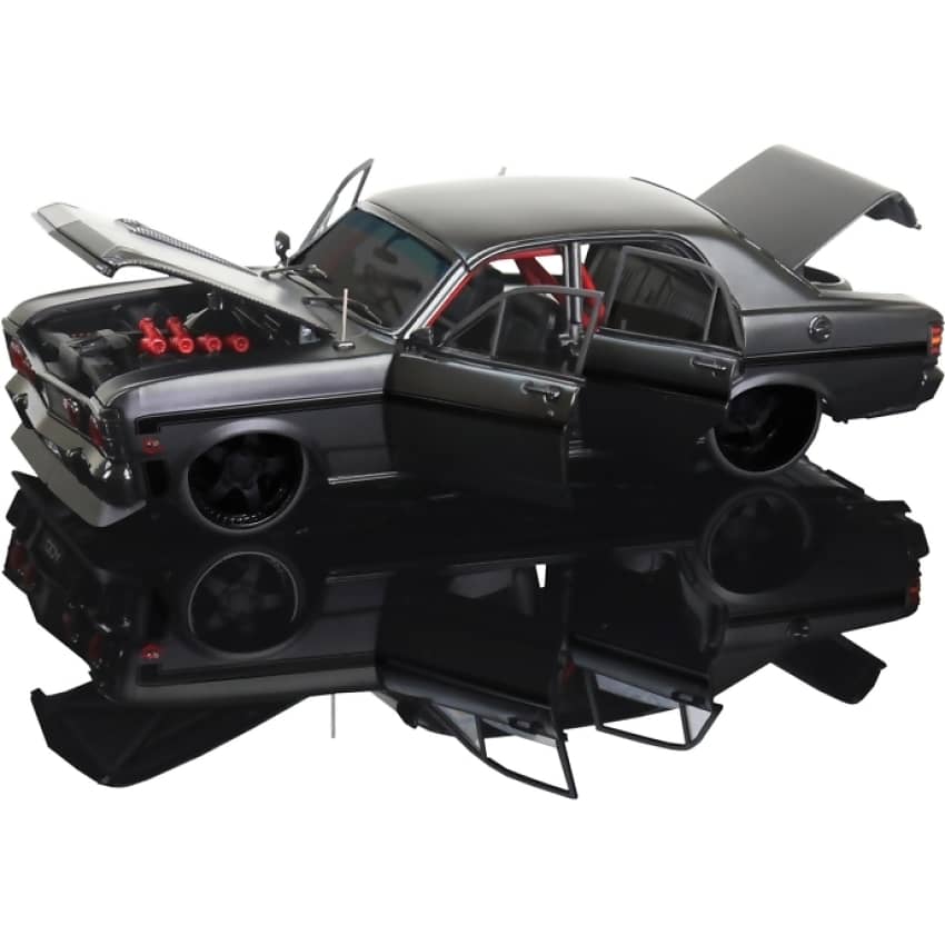 DDA Collectibles -  1:24 Scale - 1969 Custom Ford XW Inferno Black - Diecast Model