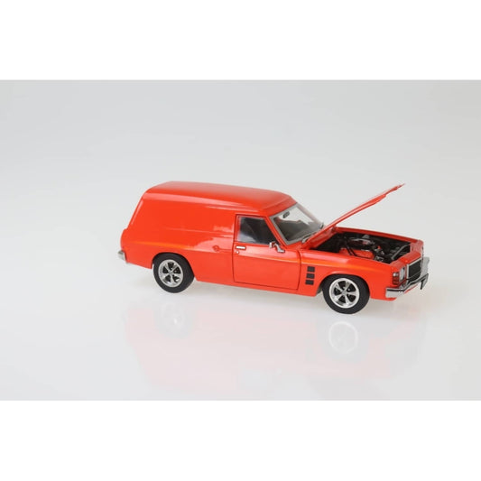 DDA Collectibles -  1:24 Scale - Mandarin Red 1975 HJ Holden Sandman Panelvan - Diecast Model