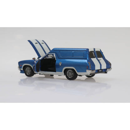 DDA Collectibles -  1:32 Scale - Dark Blue White Stripes XC Panel Van - Diecast Model