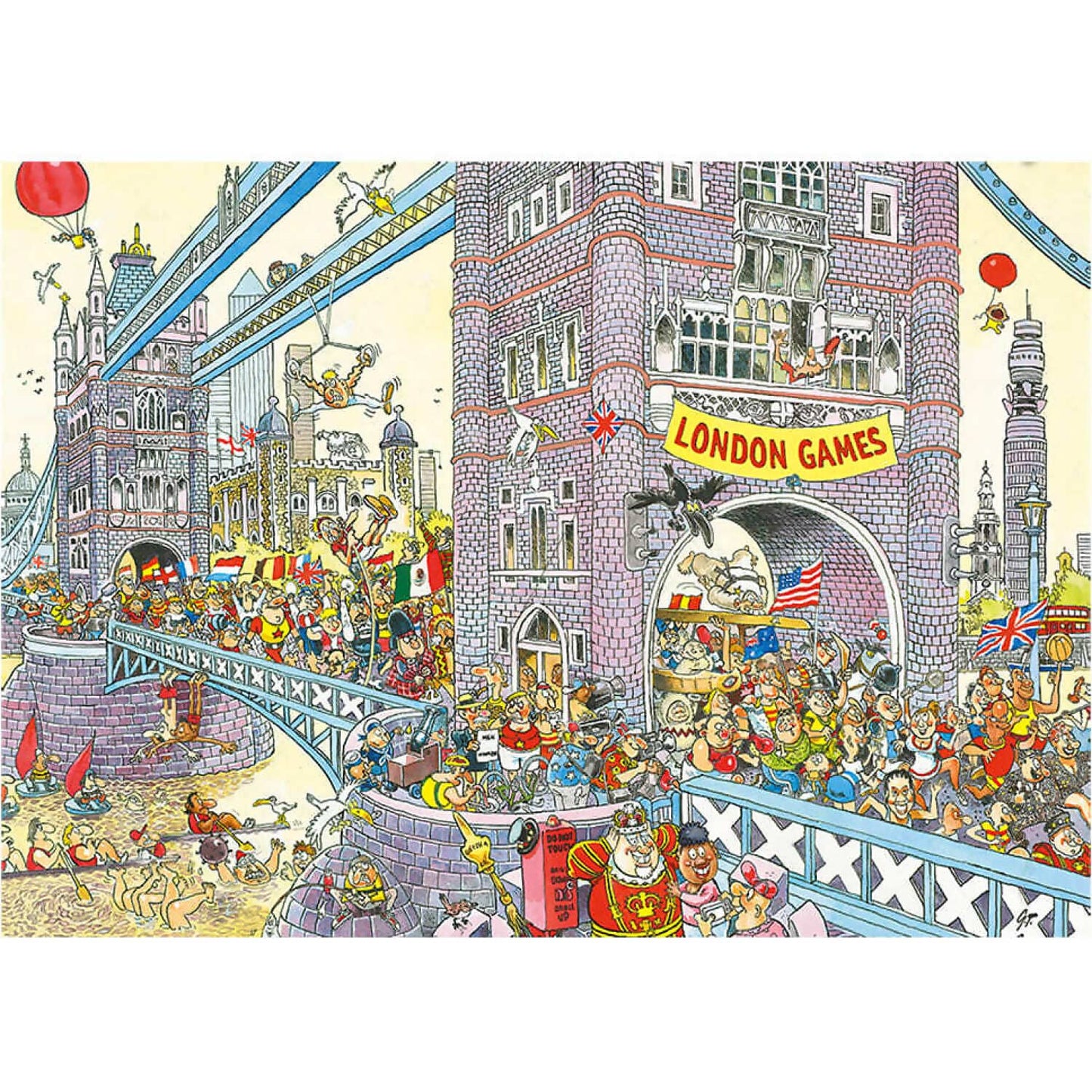 Wasgij - ? - Retro Mystery No.8 The Final Hurdle! Jigsaw Puzzle 1000pc