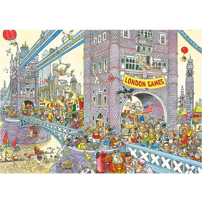 Wasgij - ? - Retro Mystery No.8 The Final Hurdle! Jigsaw Puzzle 1000pc