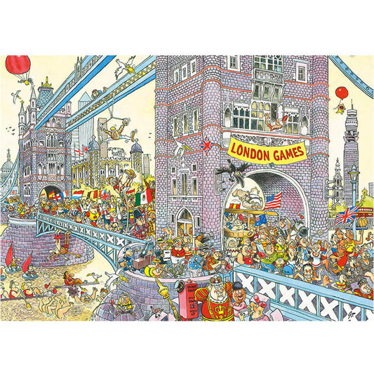 Wasgij - ? - Retro Mystery No.8 The Final Hurdle! Jigsaw Puzzle 1000pc