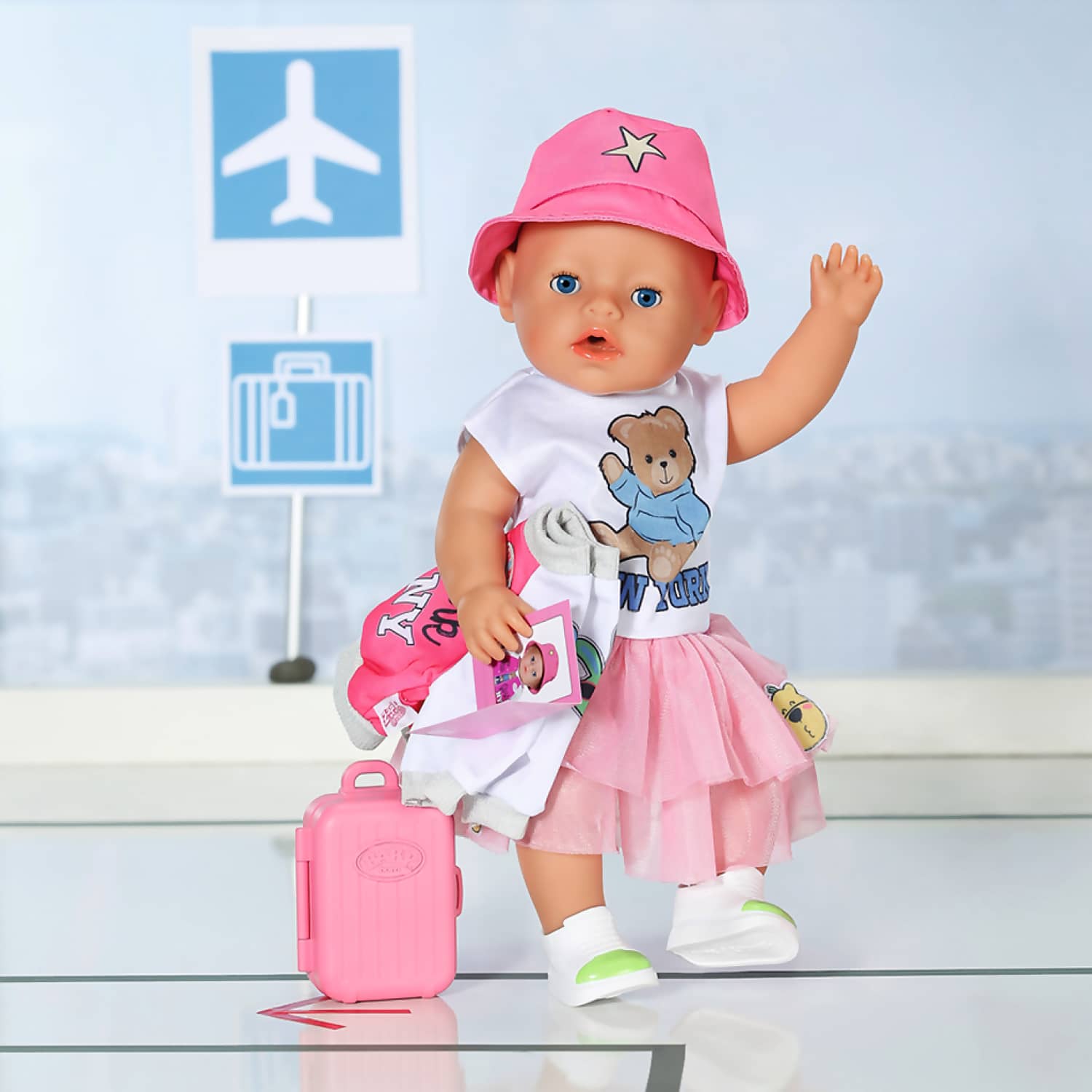 BABY born - Baby Doll Deluxe Travel Outfit Set 43cm (doll Not Included)