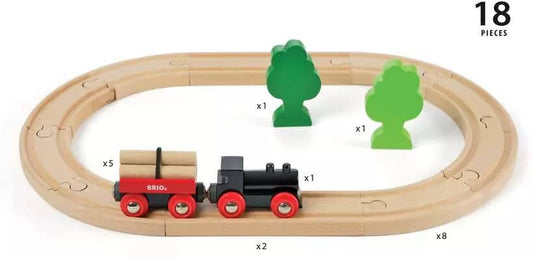 Brio -  Classic - Wooden Little Forest Train Set 18pce