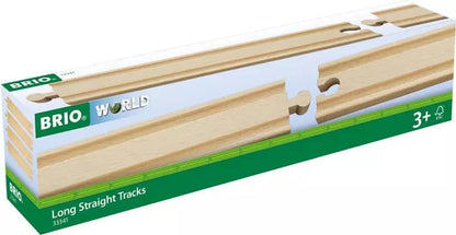 Brio -  World - Wooden Train Tracks Long Straight Tracks 4pce