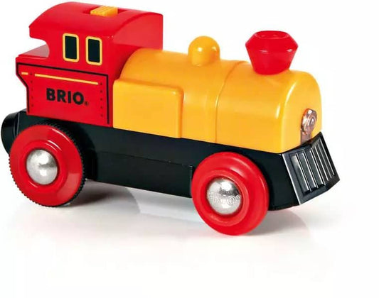 Brio -  World - Two-way Battery Powered Toy Train Engine for Wooden Railway Set