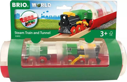 Brio -  World - Steam Train & Tunnel 3pce