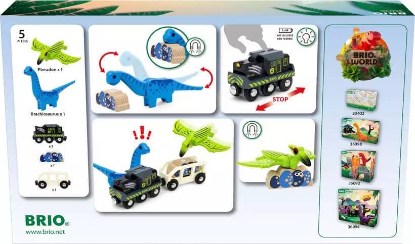 Brio -  World - Dinosaur Battery Train 5pce