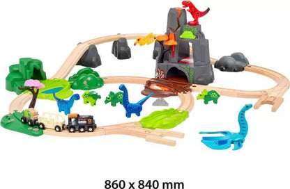 Brio -  World - Train Set Dinosaur Deluxe Set 45pce