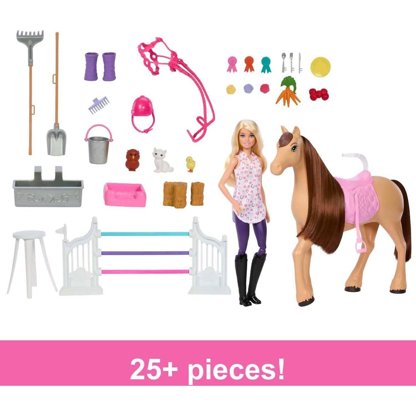 Barbie -  Mysteries - The Great Horse Chase Stable Playset - Mattel