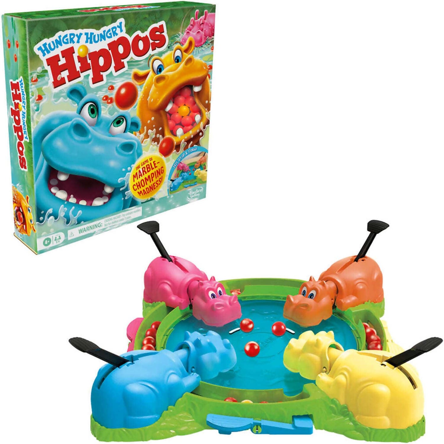 Hasbro -  Gaming - Hungry Hungry Hippos Game