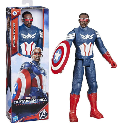 Marvel -  Studios - Captain America Brave New World Titan Hero Series Captain America 12-inch Action Figure