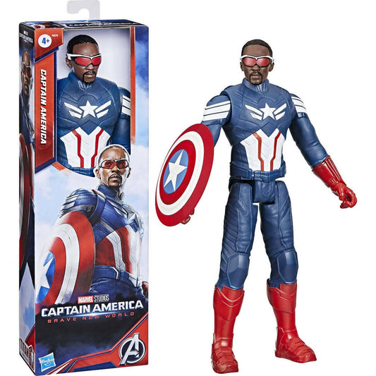 Marvel -  Studios - Captain America Brave New World Titan Hero Series Captain America 12-inch Action Figure