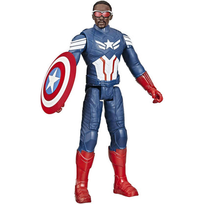 Marvel -  Studios - Captain America Brave New World Titan Hero Series Captain America 12-inch Action Figure