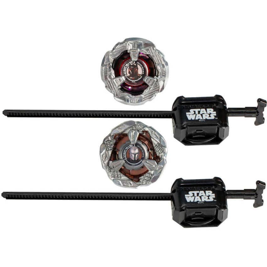 Beyblade -  X - Star Wars The Mandalorian 3-60f And Moff Gideon 3-80N Battle Tops Multipack Set With 2 Tops & 2 Launchers