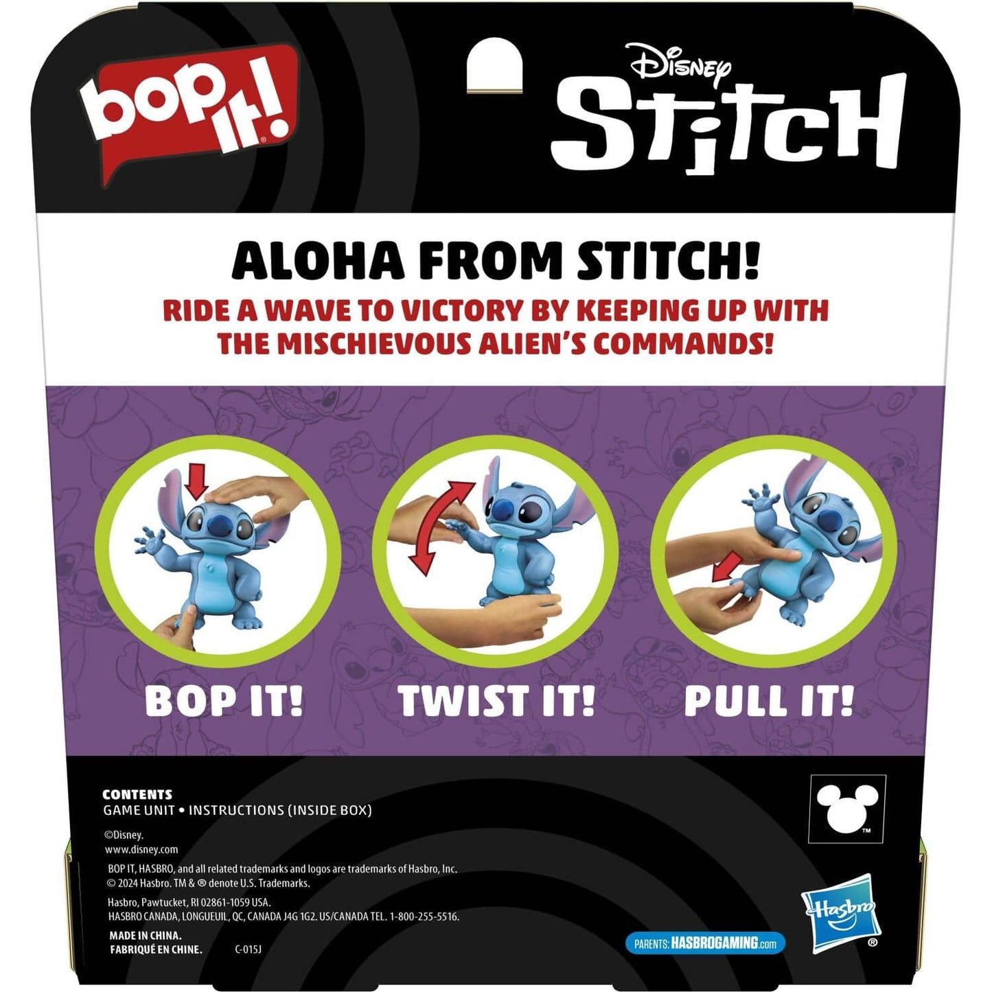 Disney -  Stitch - Bop It! Game - Hasbro