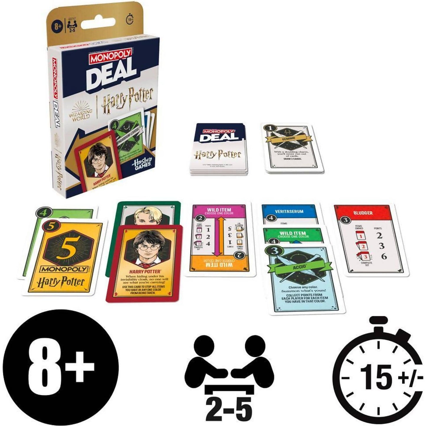 Monopoly -  Deal - Harry Potter Card Game - Hasbro